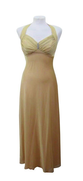 Front of vintage gold Marilyn dress