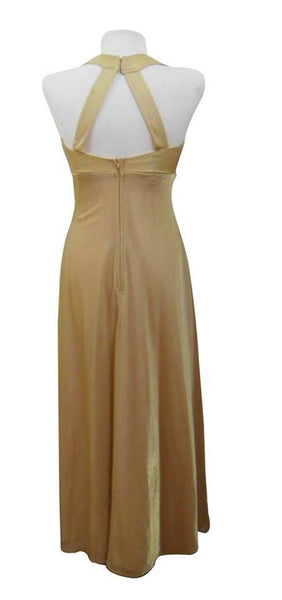 Back view vintage gold Marilyn dress