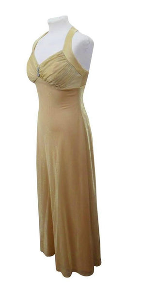 Side view gold vintage Marilyn dress